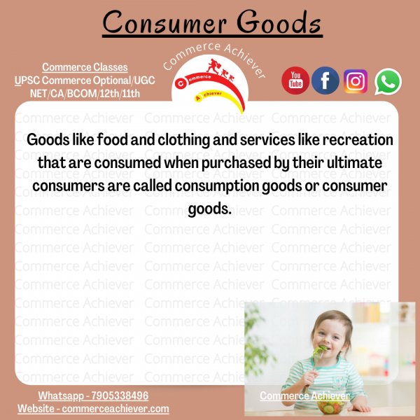 Consumer Goods Meaning, Example and more [Economics Concept